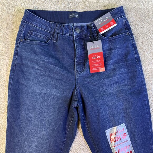 Bold Elements Cut To Curve Women's Skinny Jeans Size 12 Tummy Control NWT F292 - Picture 3 of 15